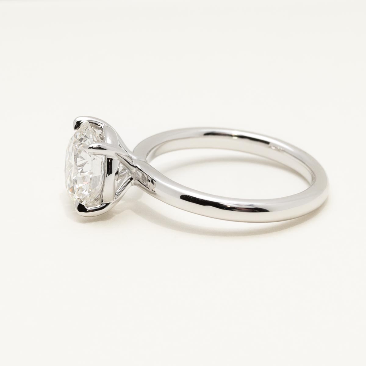 Lab Grown Diamond Solitaire Engagement Ring in 14kt White Gold (3ct)