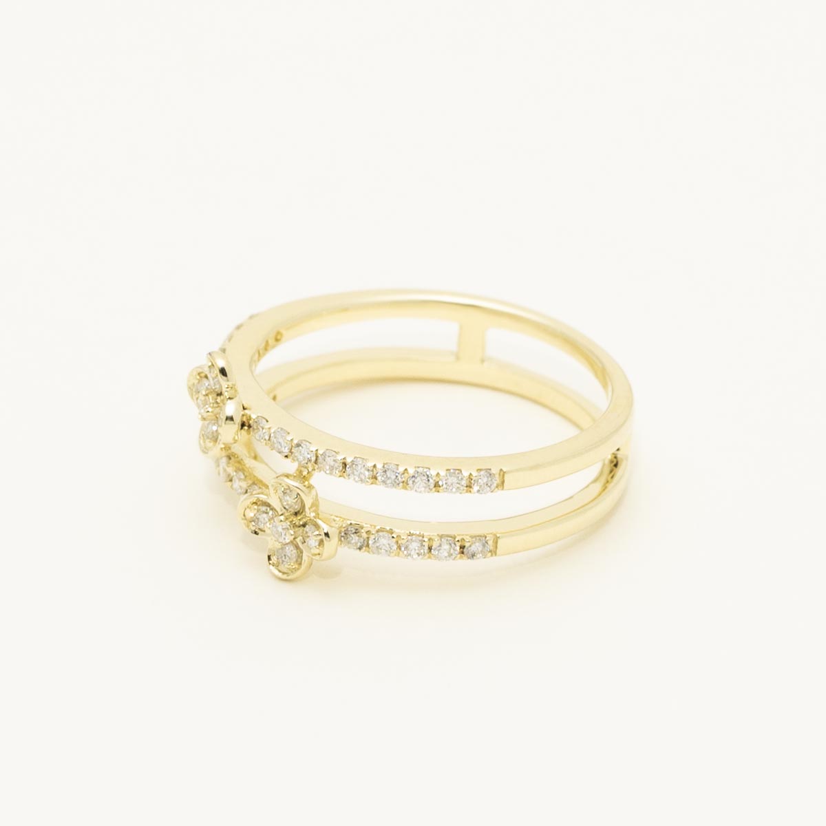 Dabakarov Diamond Flower Ring in 14kt Yellow Gold (1/3ct tw)