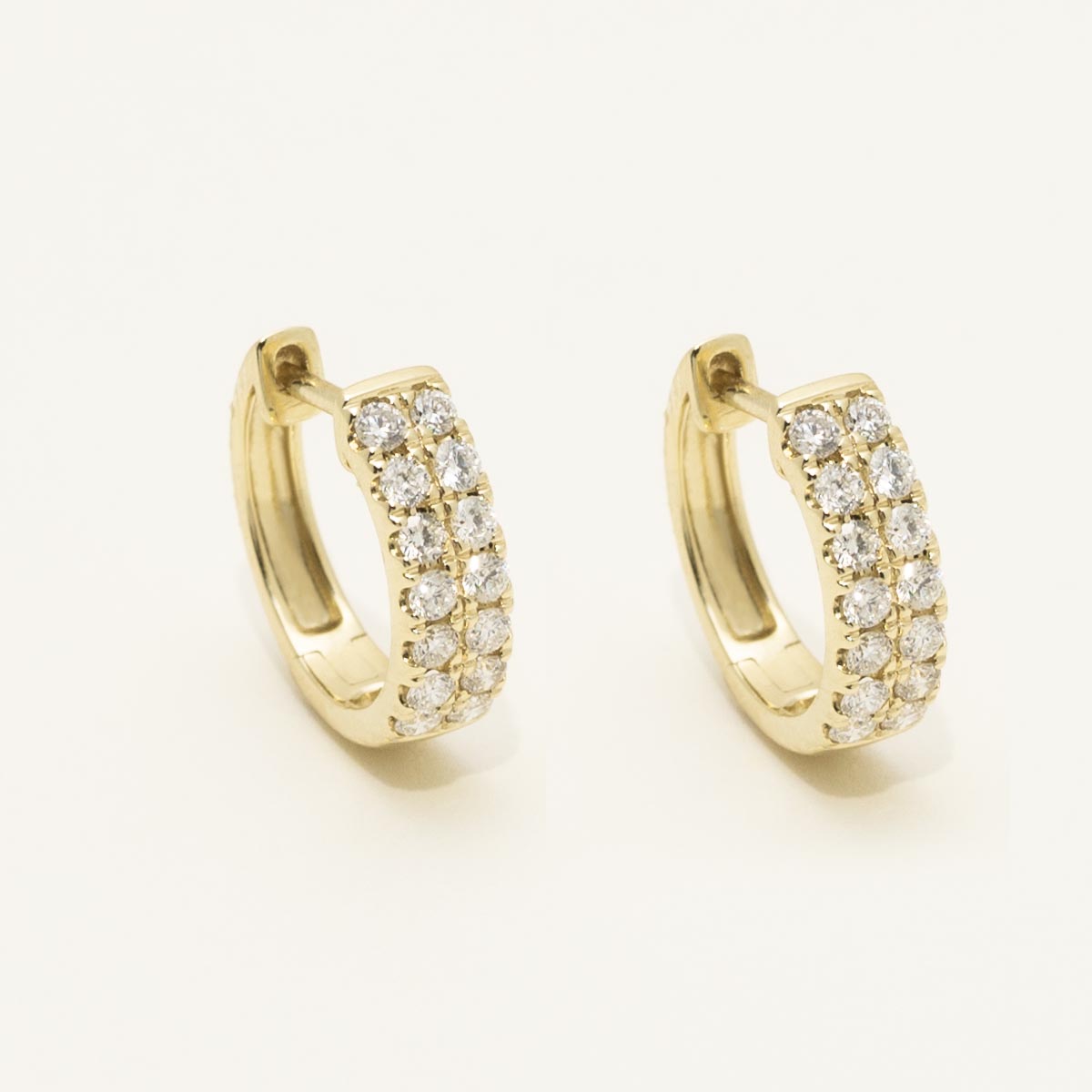 Dabakarov Diamond Huggie Hoop Earrings in 14kt Yellow Gold (1/2ct tw)