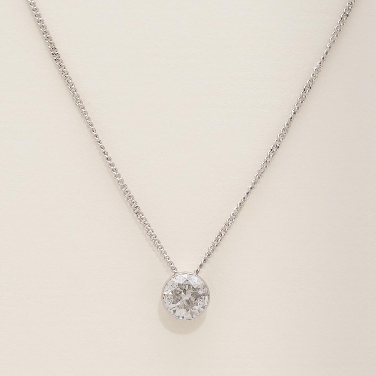 Diamond Necklace in 14kt White Gold (1/2ct tw)