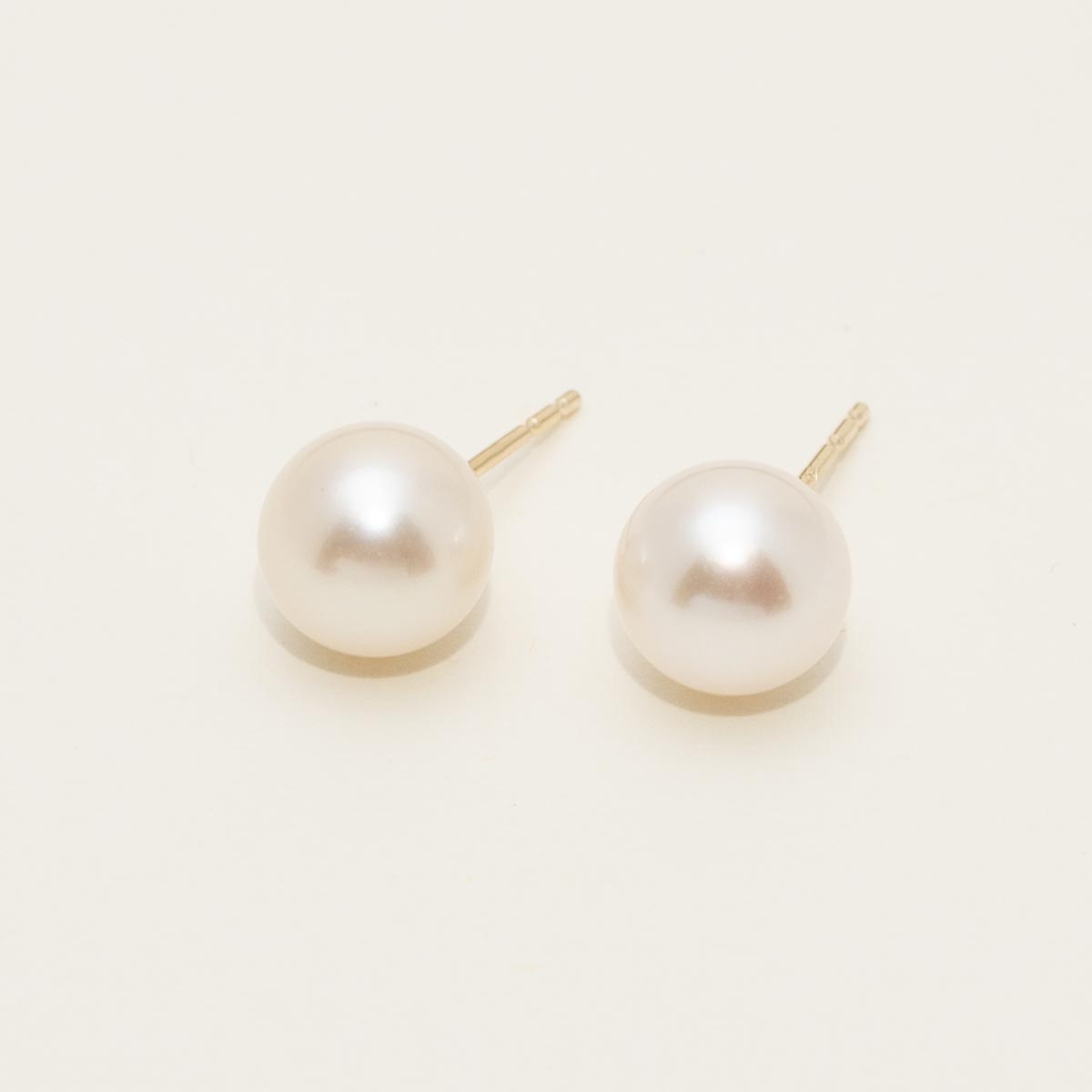 Mastoloni Cultured Akoya Pearl Stud Earrings in 14kt Yellow Gold (7-7.5mm pearls)