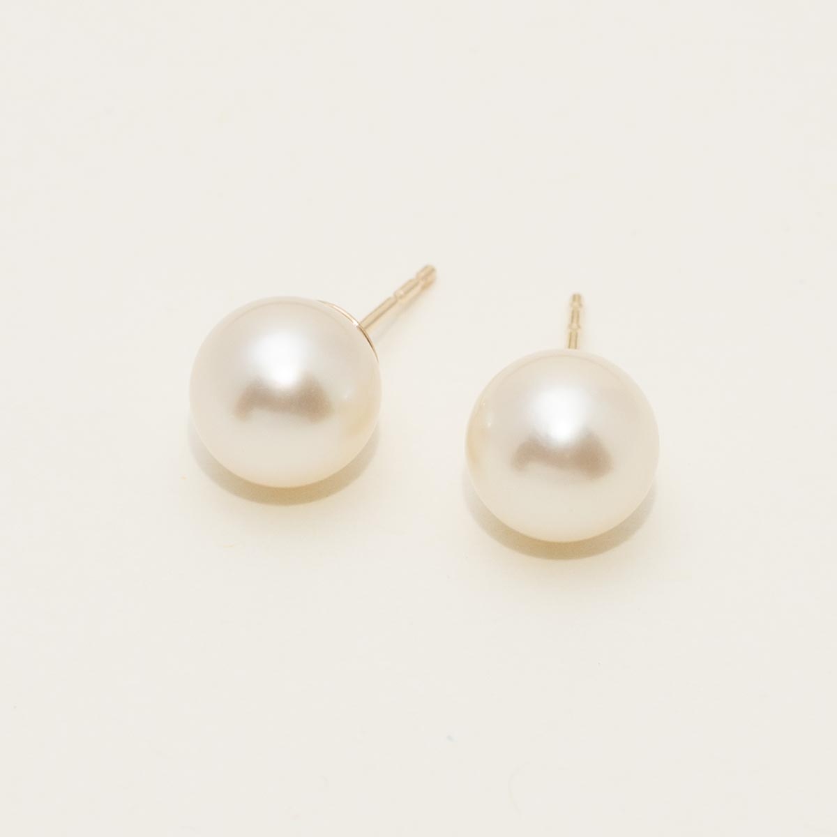 Mastoloni Cultured Akoya Pearl Stud Earrings in 14kt Yellow Gold (7.5-8mm pearls)