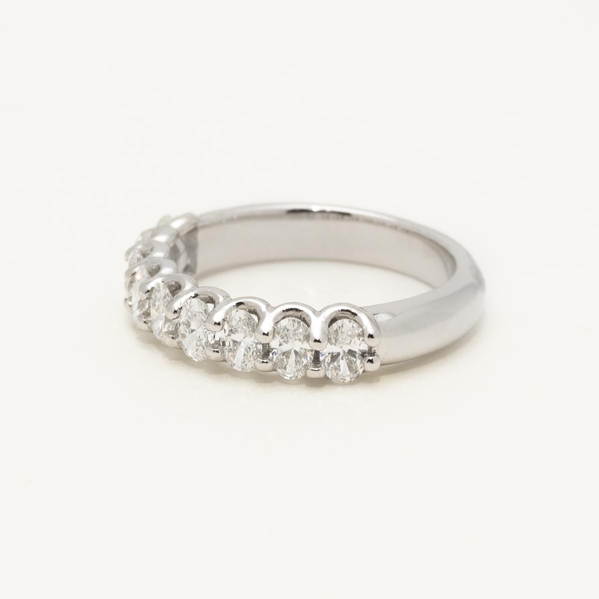 Oval Diamond Band in Platinum (1ct tw)
