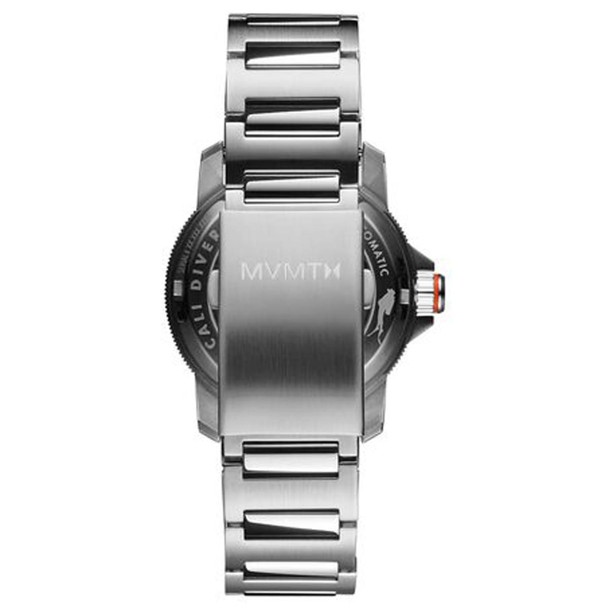MVMT Cali Diver Mens Watch with Black Dial and Stainless Steel Bracelet (automatic movement)