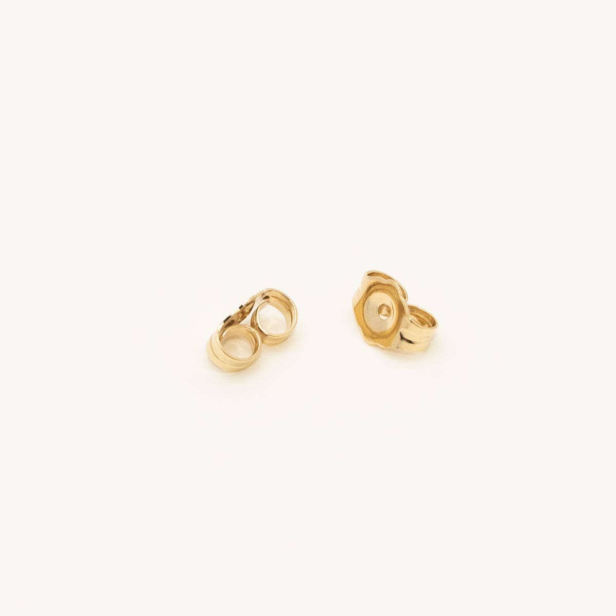 Pear Shape London Blue Topaz Bezel Stud Earrings in 14kt Yellow Gold