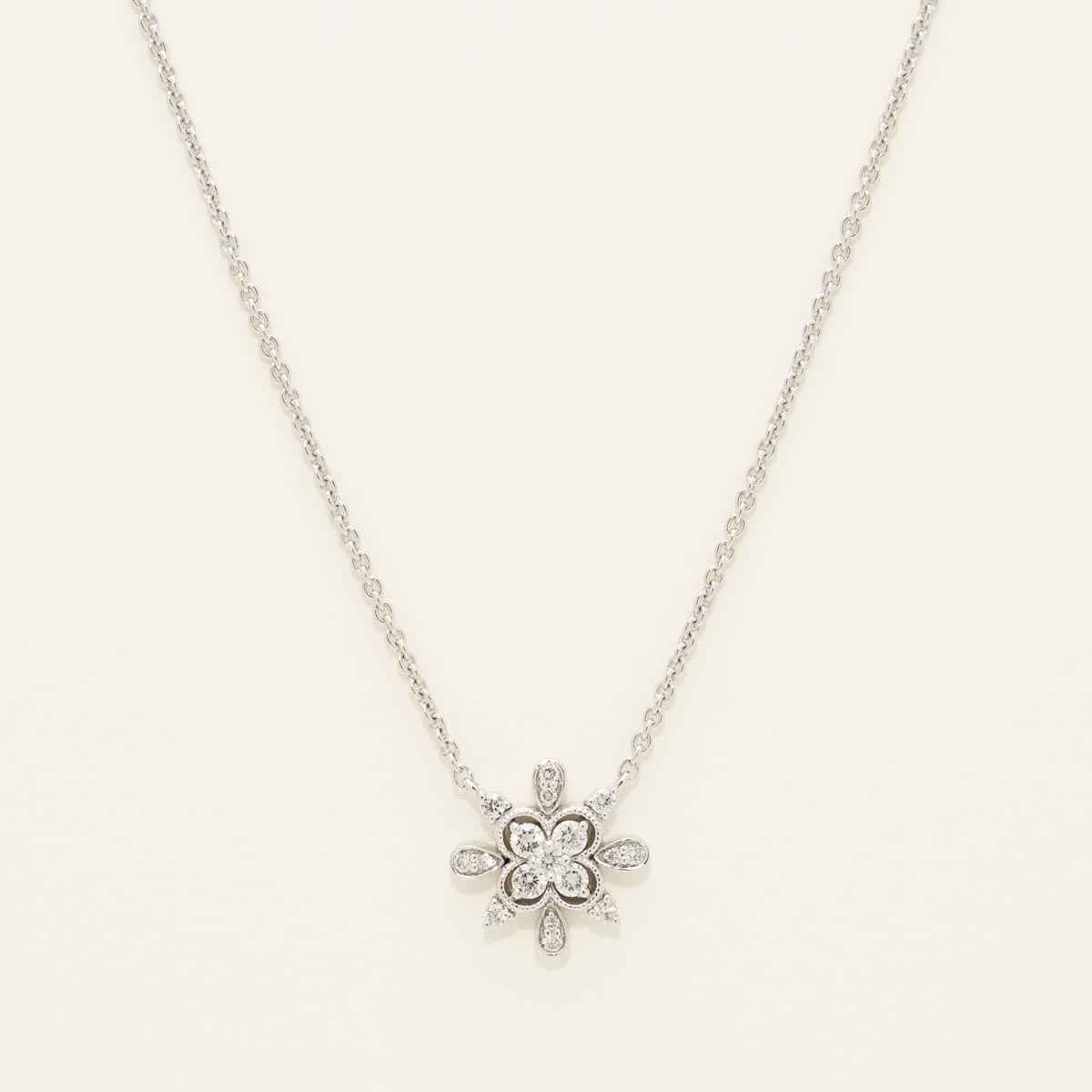 Diamond Fashion Necklace in 14kt White Gold (1/4ct tw)