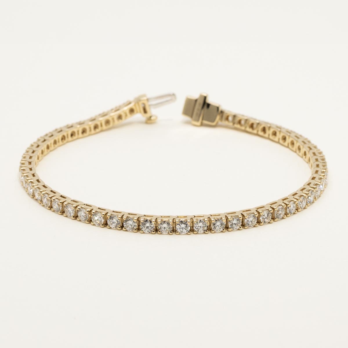 Lab Grown Diamond Tennis Bracelet in 14kt Yellow Gold (5ct tw)
