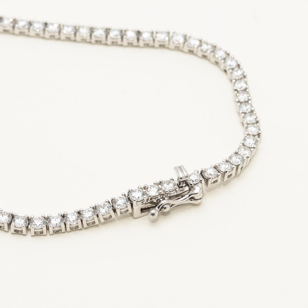 Lab Grown Diamond Tennis Necklace in 14kt White Gold (10ct tw)