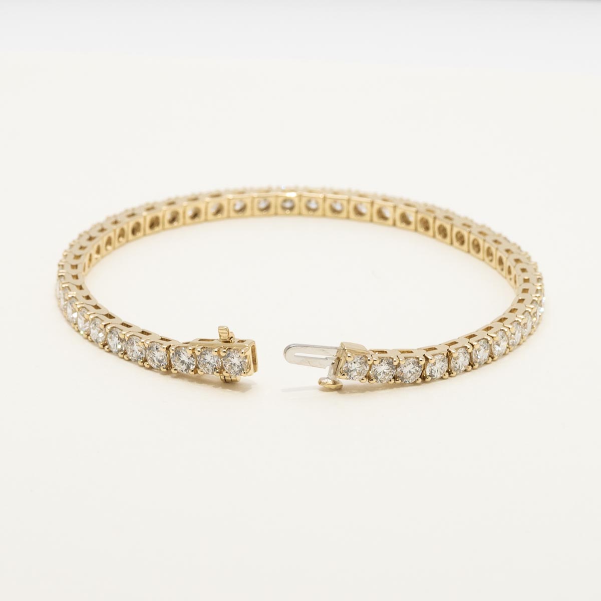 Lab Grown Diamond Tennis Bracelet in 14kt Yellow Gold (8ct tw)