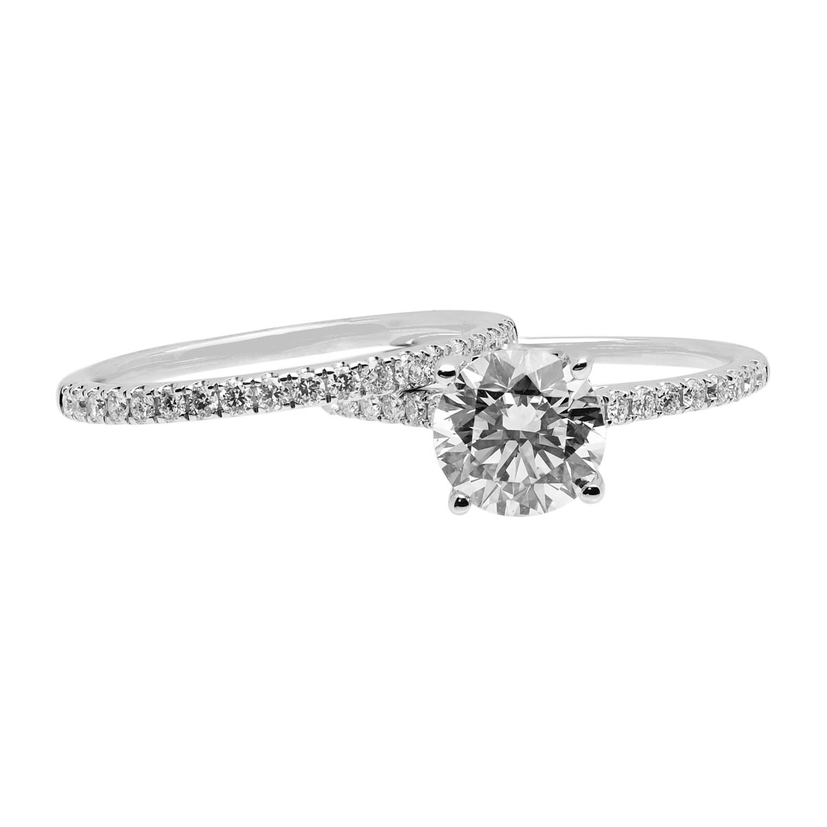 Lab Grown Diamond Bridal Set in 14kt White Gold (2ct tw)