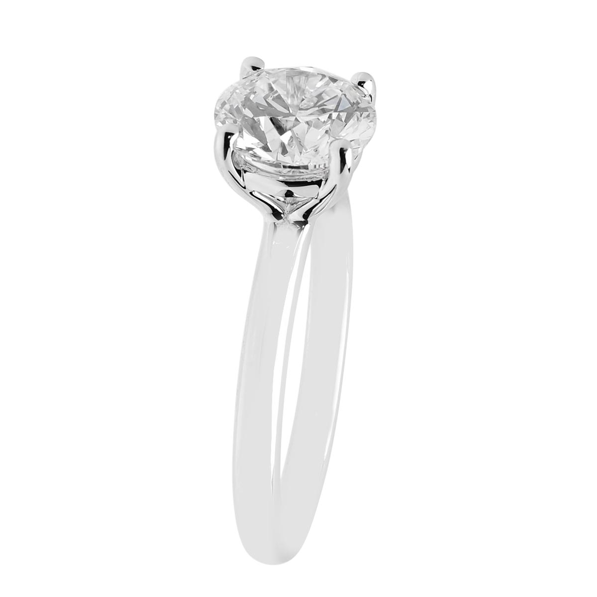 Lab Grown Diamond Solitaire Ring in 14kt White Gold (2ct tw)