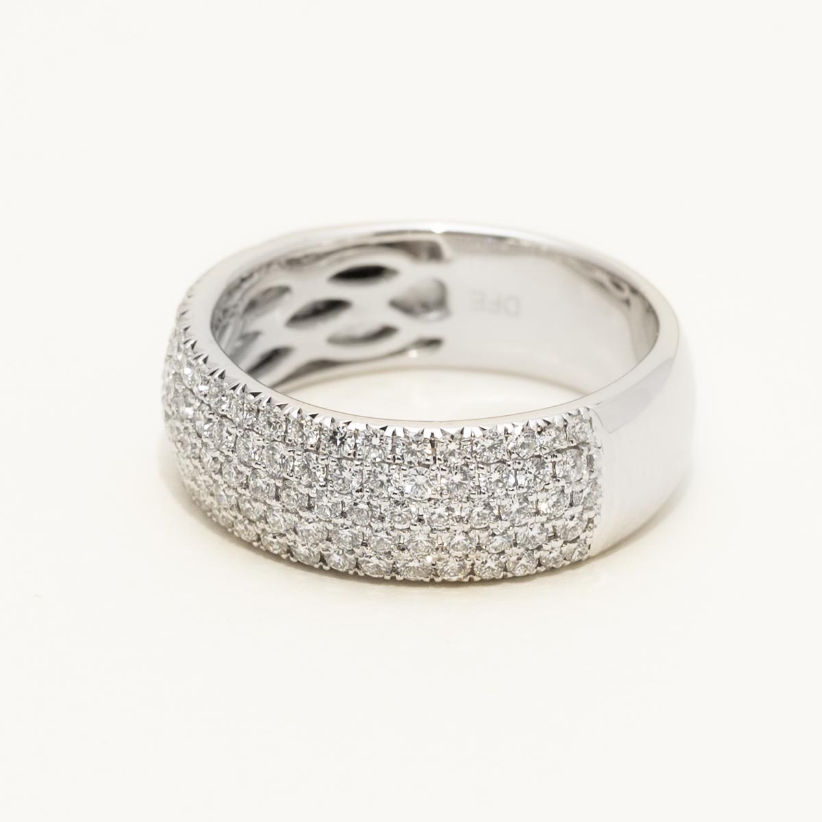 Pave Diamond Ring in 14kt White Gold (1ct tw)