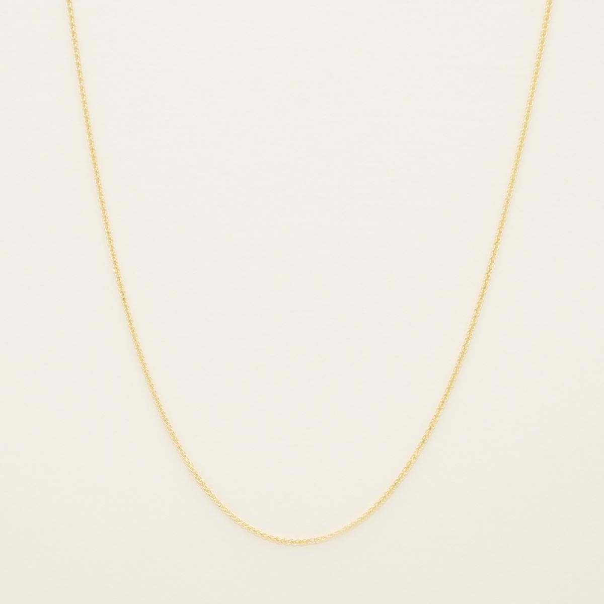 Wheat Chain in 14kt Yellow Gold (16-18 inches and 1mm wide)
