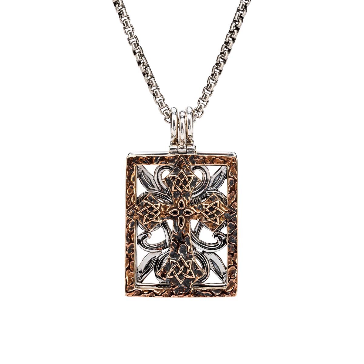 Keith Jack Eclipse 10 Way Necklace in Sterling Silver and Bronze
