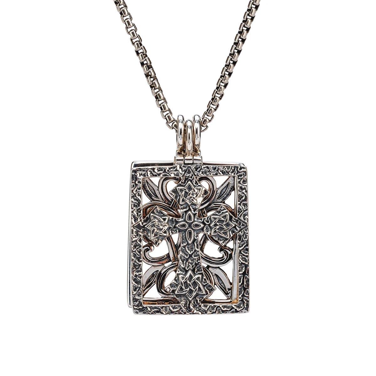 Keith Jack Eclipse 10 Way Necklace in Sterling Silver and Bronze