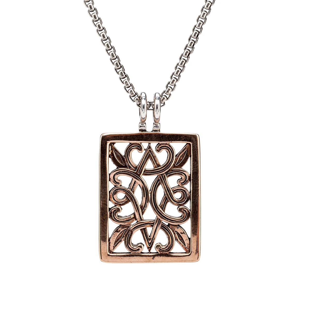 Keith Jack Eclipse 10 Way Necklace in Sterling Silver and Bronze