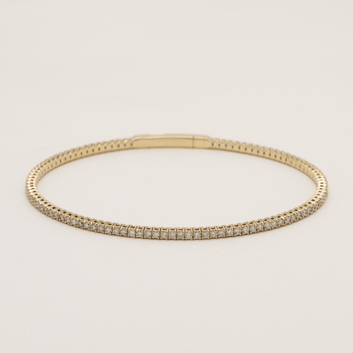 Diamond Flexible Bangle Bracelet in 14kt Yellow Gold (1 1/2ct tw)