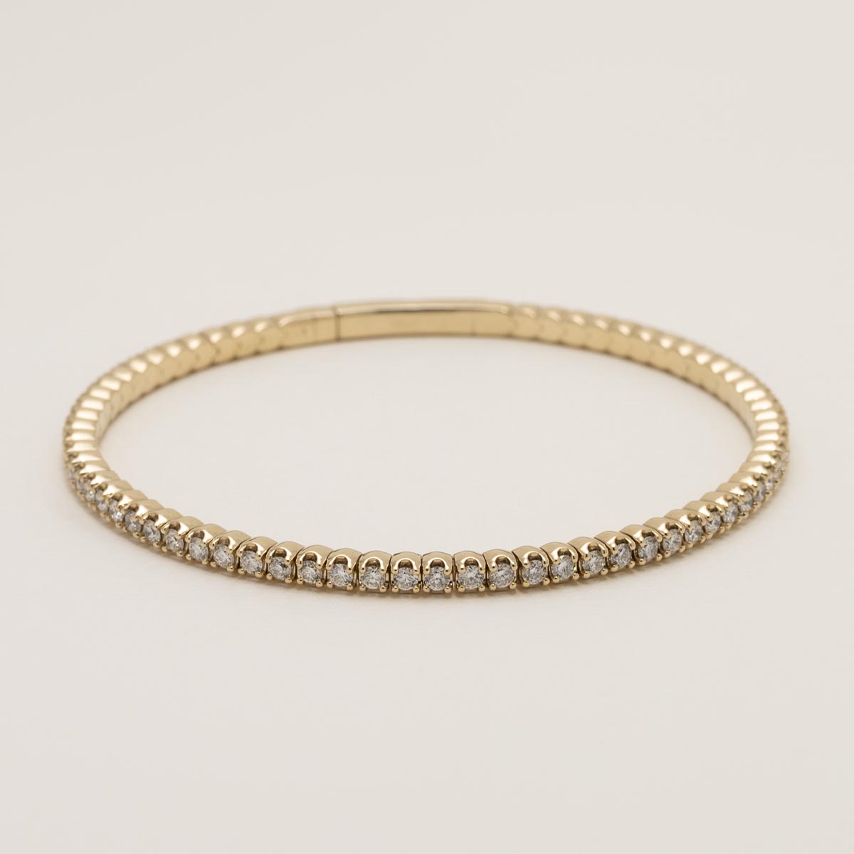 Diamond Flexible Bangle Bracelet in 14kt Yellow Gold (2ct tw)