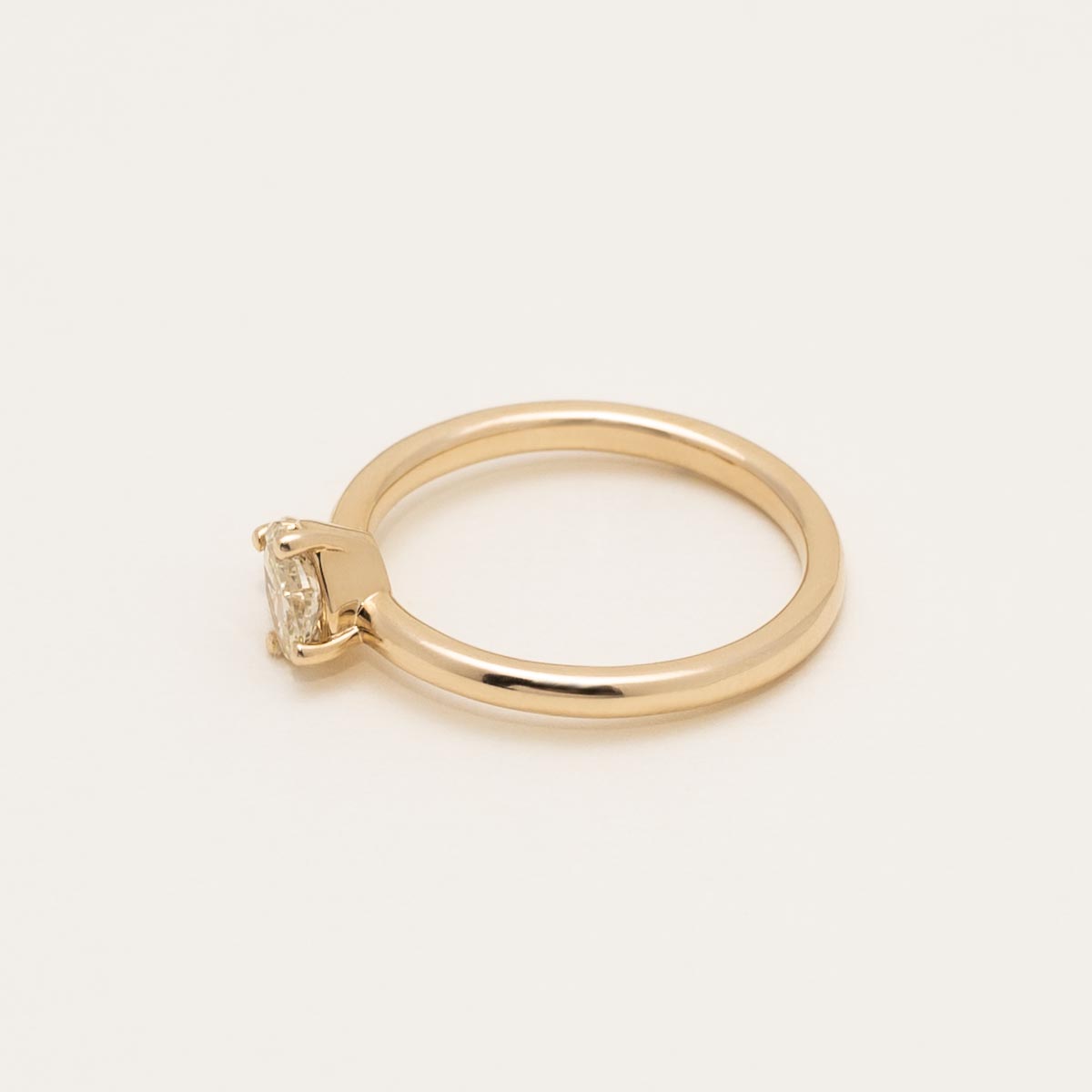 Yellow and White Diamond Ring in 14kt Yellow Gold (1/3ct tw)