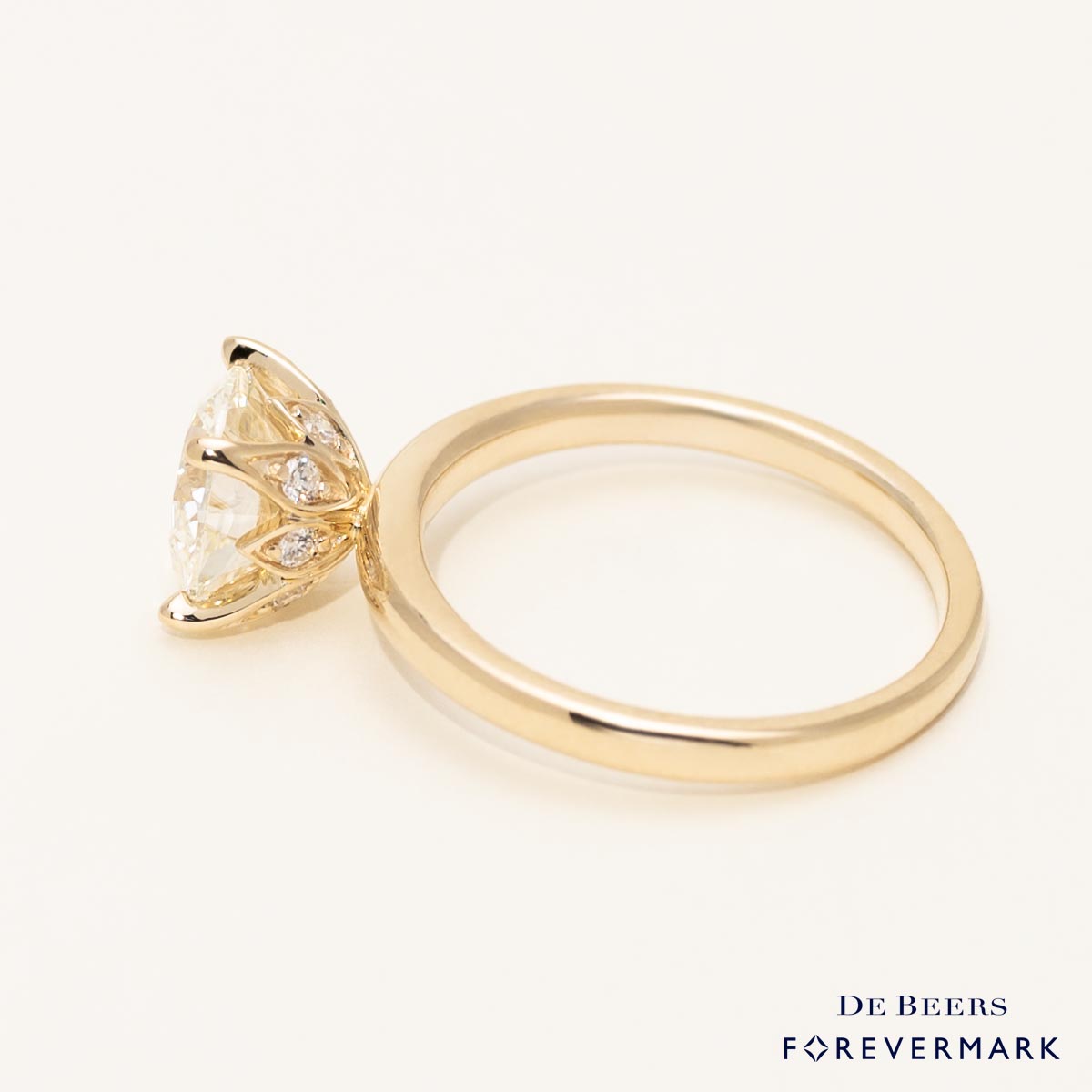 De Beers Forevermark Diamond Solitaire Engagement Ring in 14kt Yellow Gold (2ct tw)