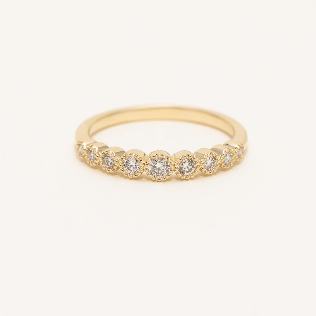 Diamond Milgrain Band in 14kt Yellow Gold (1/4ct tw)