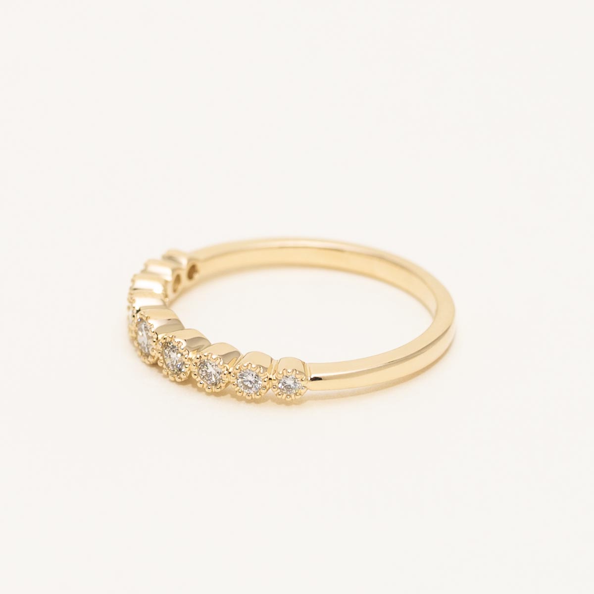Diamond Milgrain Band in 14kt Yellow Gold (1/4ct tw)