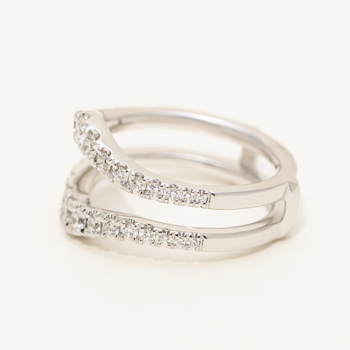 Diamond Graduated Wedding Ring Insert in 14kt White Gold (3/4ct tw)