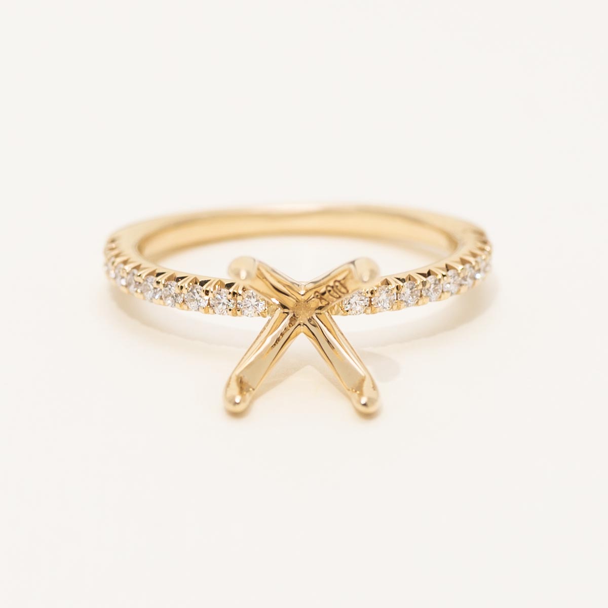 Diamond Engagement Ring Setting in 14kt Yellow Gold (1/4ct tw)