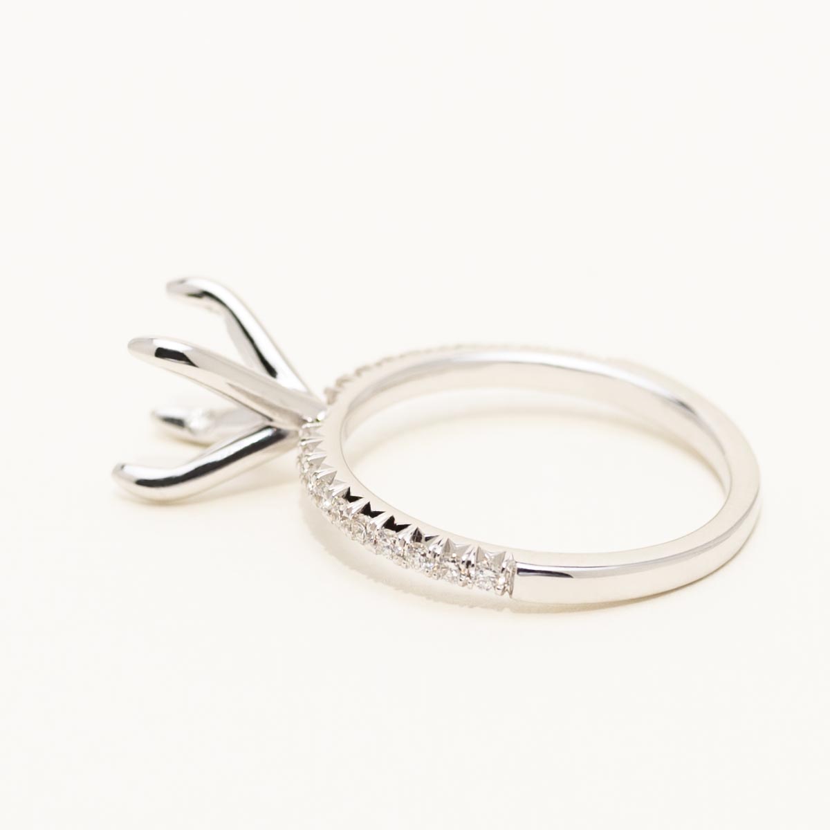 Diamond Engagement Ring Setting in 14kt White Gold (1/4ct tw)