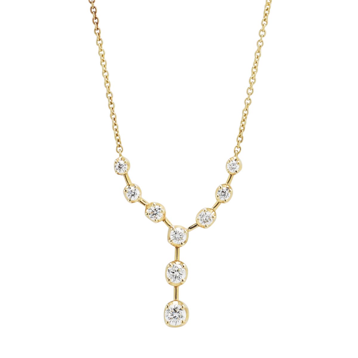 Diamond Lariat Necklace in 14kt Yellow Gold (1/3ct tw)
