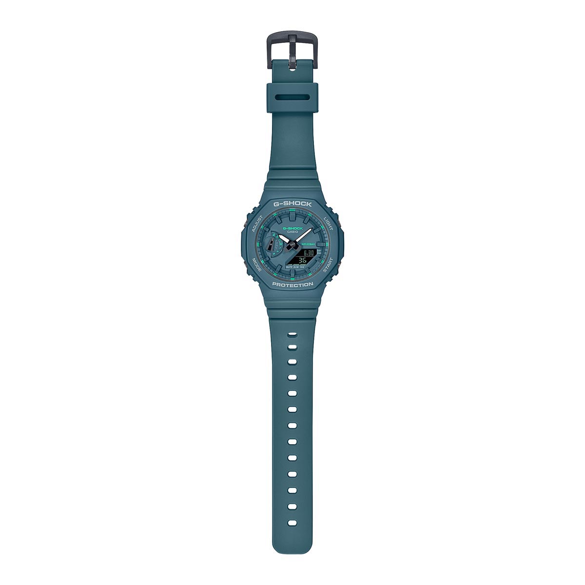 G Shock Womens Watch with Teal Dial and Teal Resin Bracelet (quartz movement)