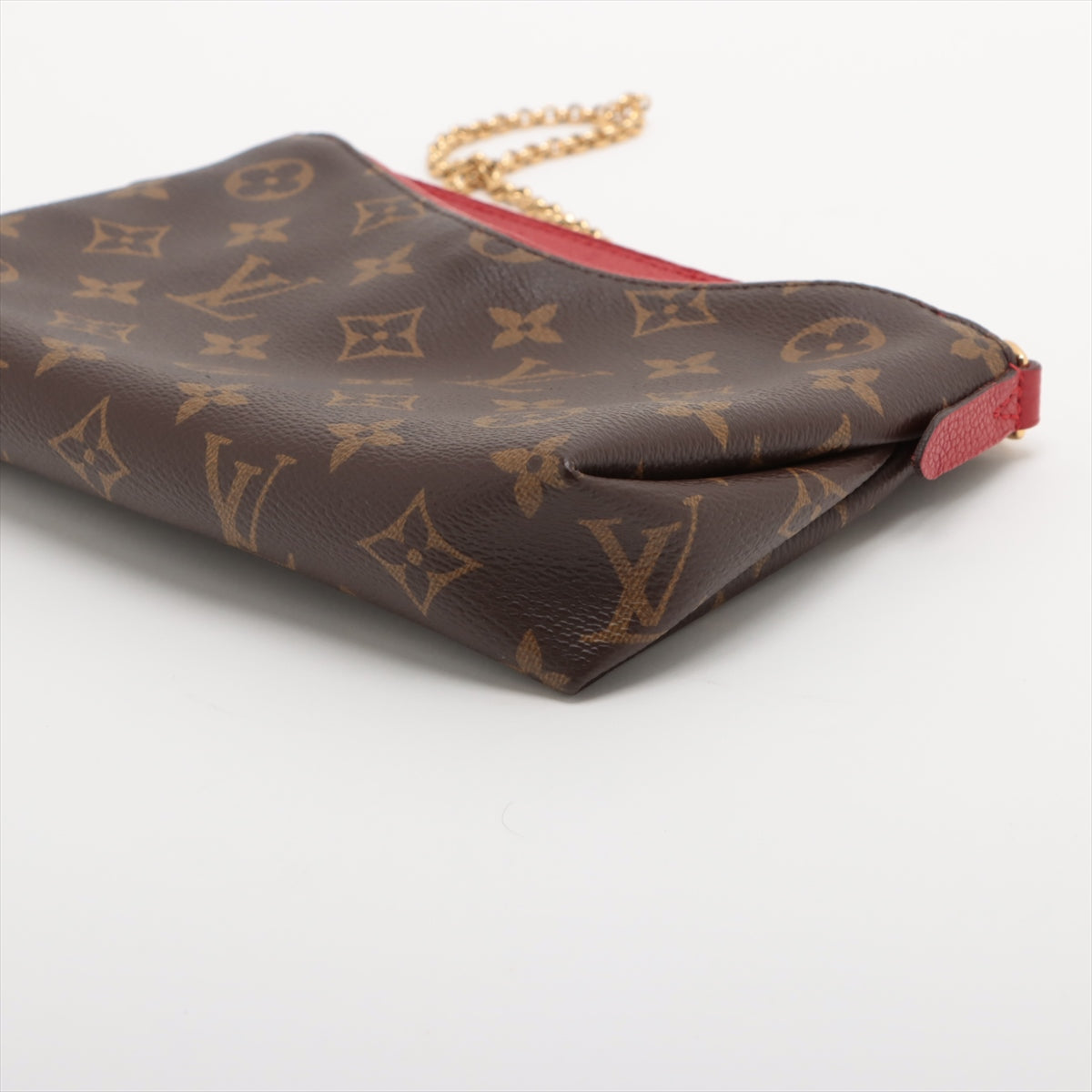 Pre Owned Louis Vuitton Monogram Canvas Pallas Clutch Bag