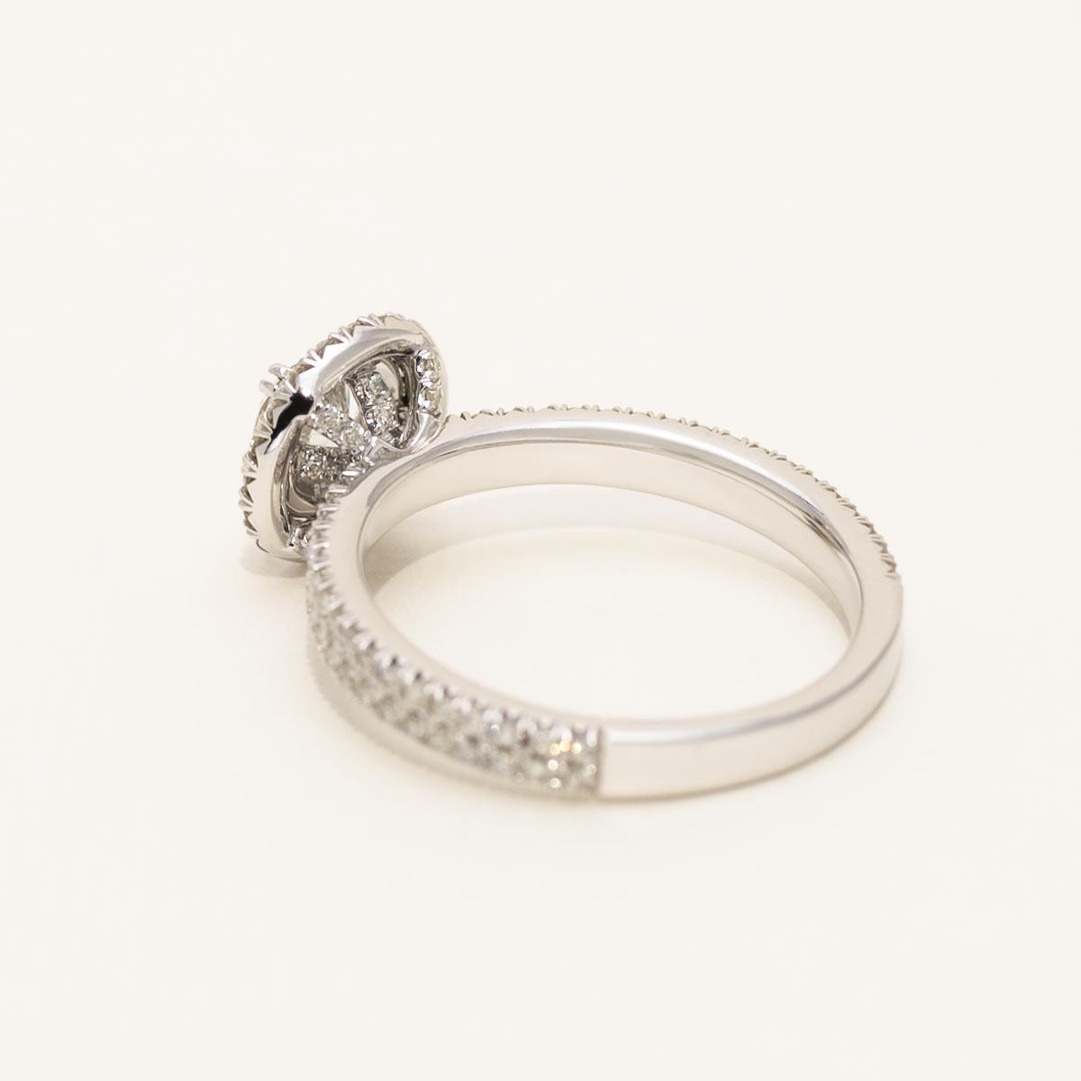 Diamond Halo Engagement Ring in 14kt White Gold (1ct tw)