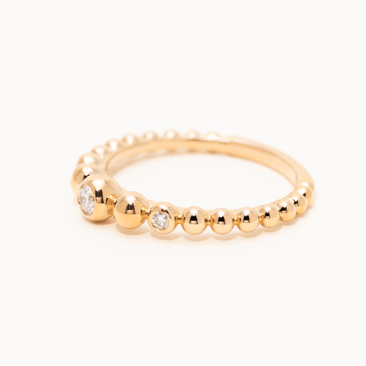 Diamond Bezel Fashion Ring in 14kt Rose Gold (1/7ct tw)