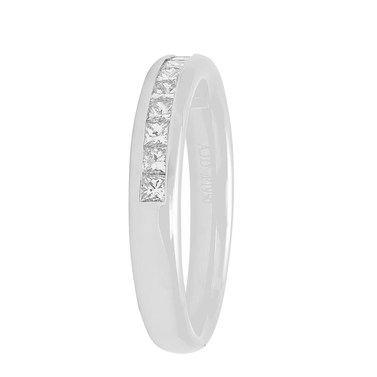 Princess Cut Diamond Channel Band in Platinum (1/2ct tw)