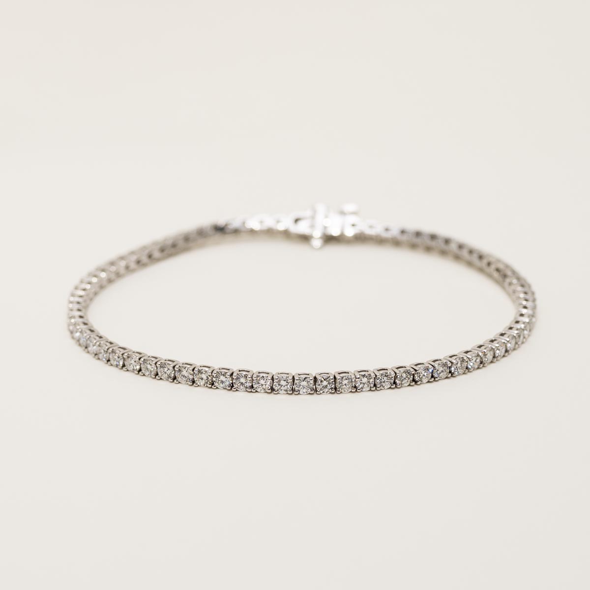 Diamond Tennis Bracelet in 18kt White Gold (3ct tw)