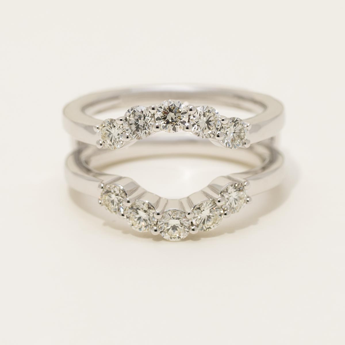 Diamond Curve Ring Insert in 14kt White Gold (1ct tw)