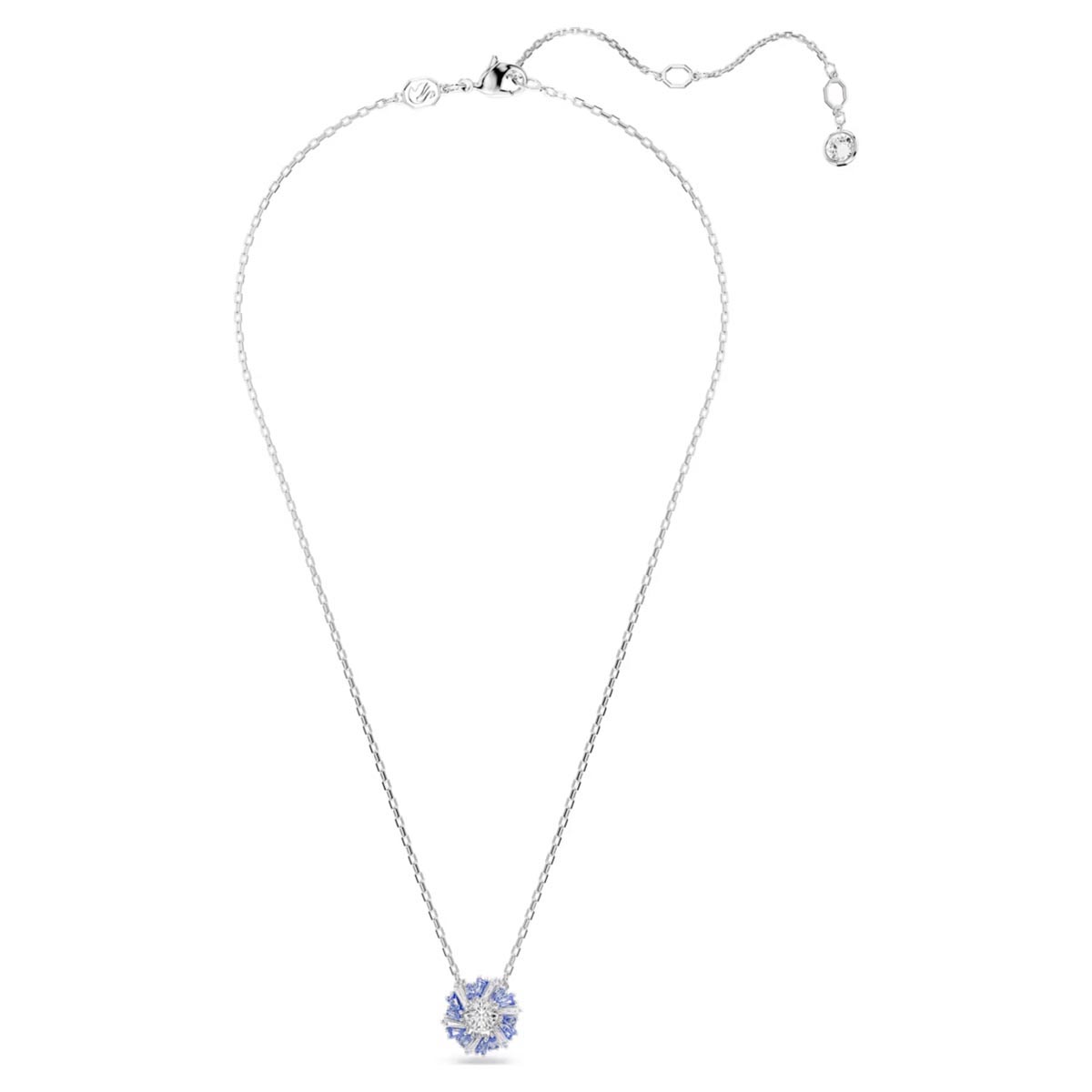 Swarovski Blue Crystal Idyllia Flower Necklace