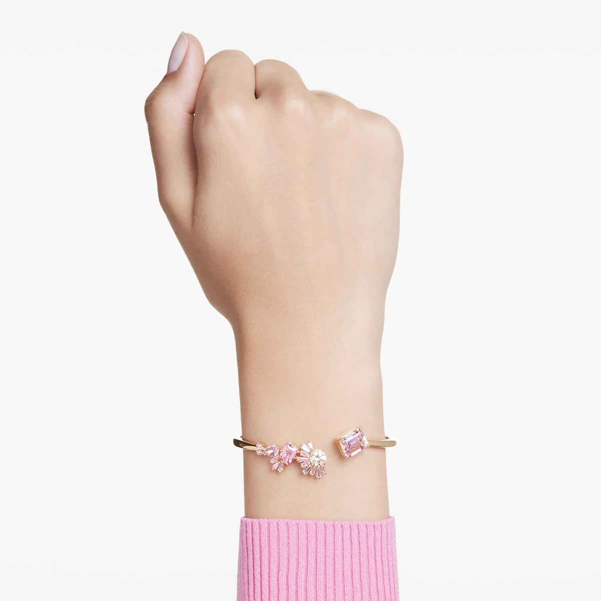 Swarovski Gema Pink Cuff Bracelet