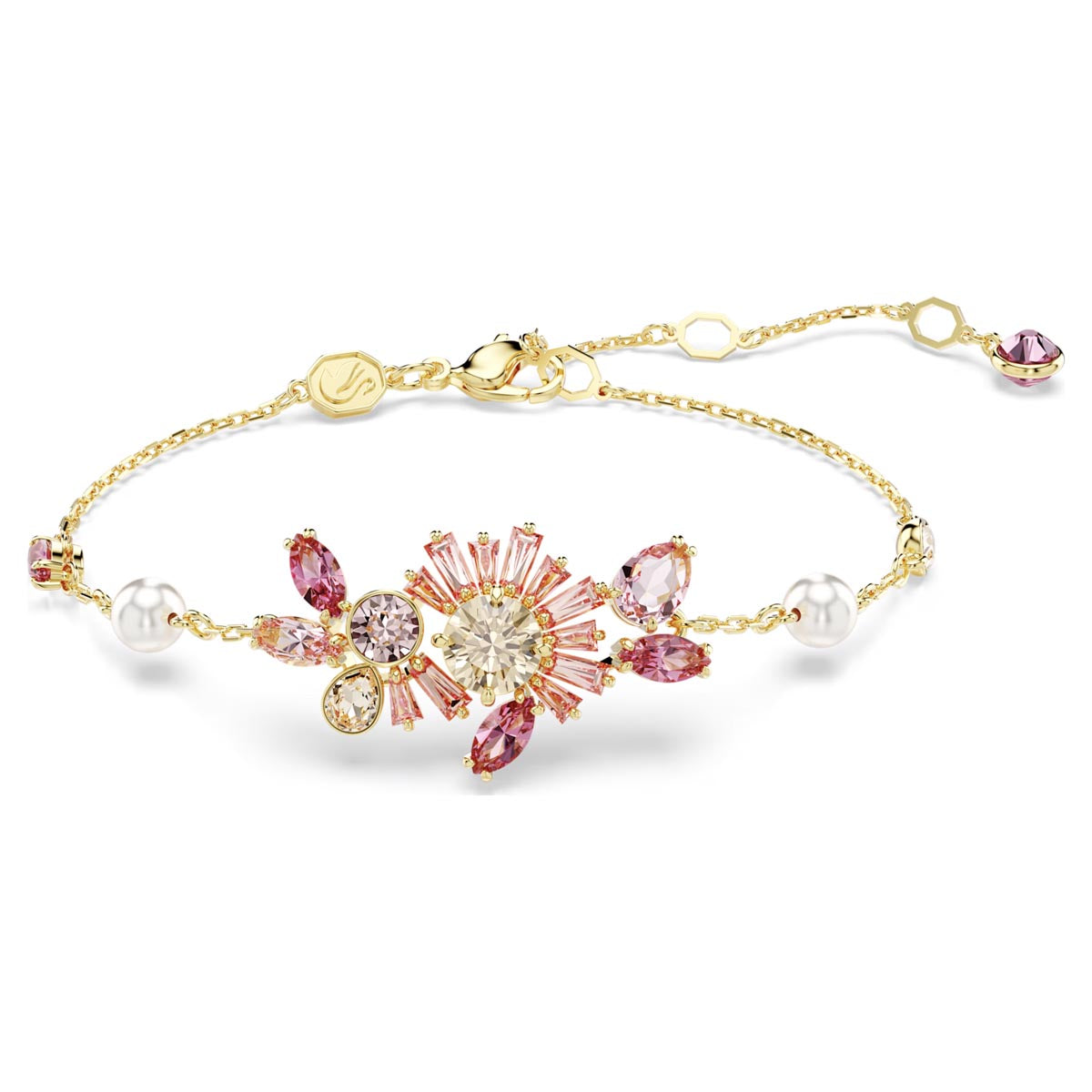 Swarovski Gema Pink Flower Bracelet