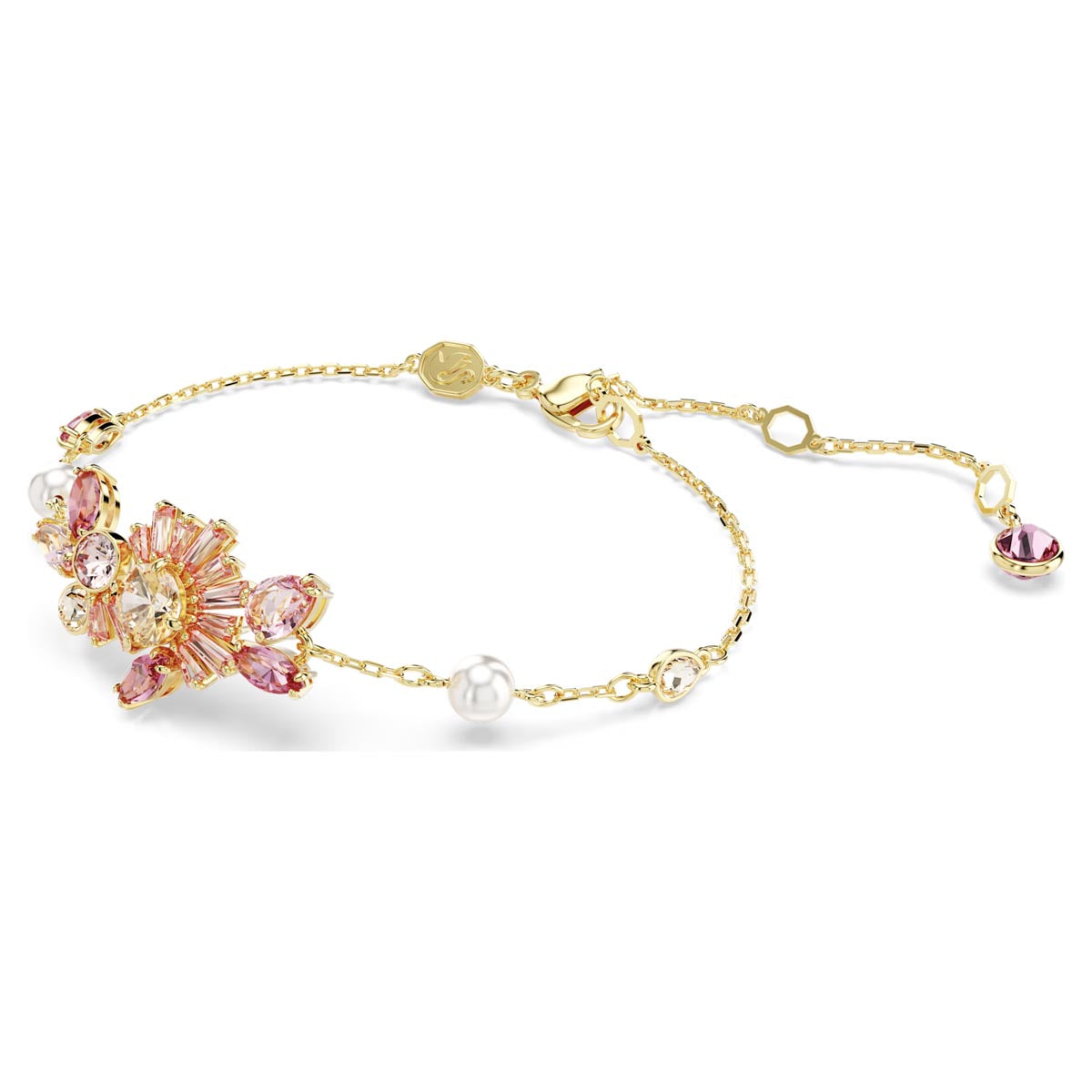 Swarovski Gema Pink Flower Bracelet