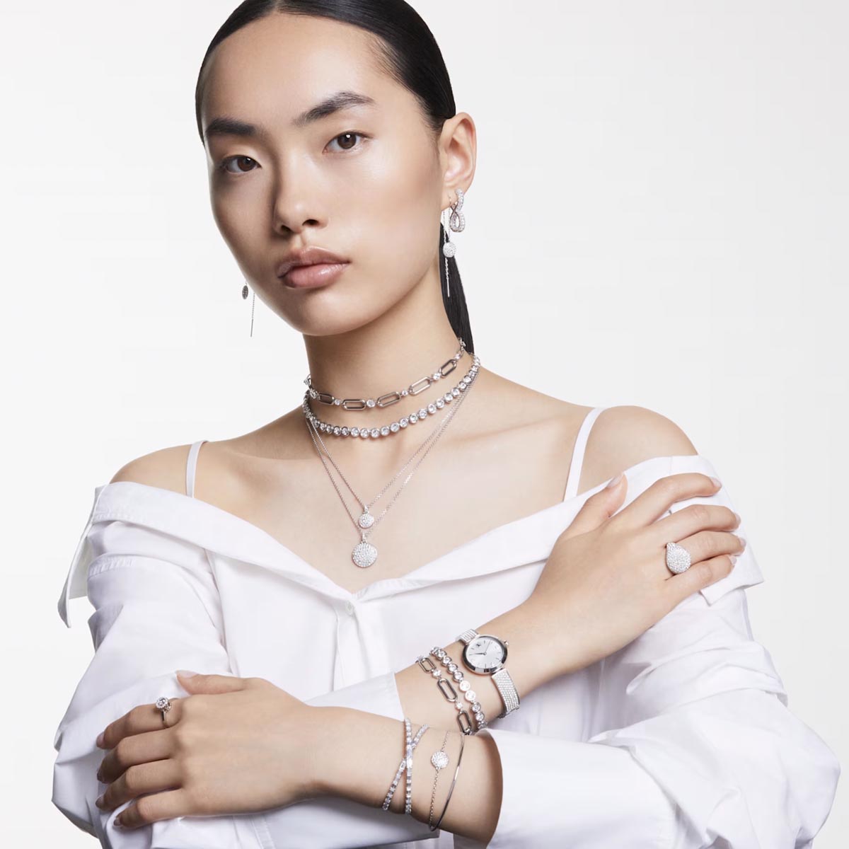 Swarovski Crystal Imber Bezel Necklace