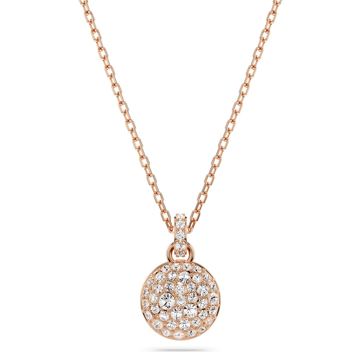 Swarovski Crystal Meteora Necklace in Rose Tone Plate