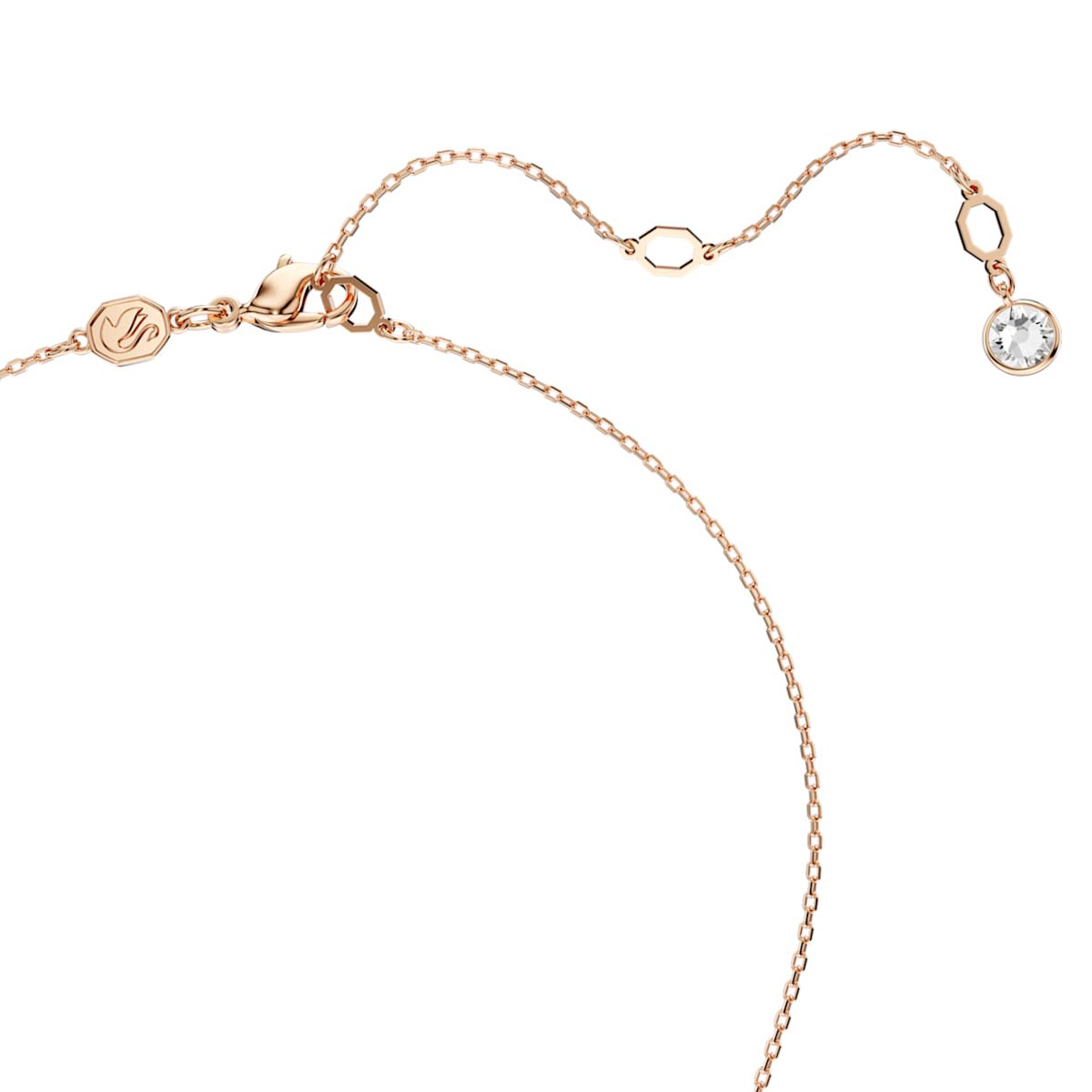 Swarovski Crystal Meteora Necklace in Rose Tone Plate