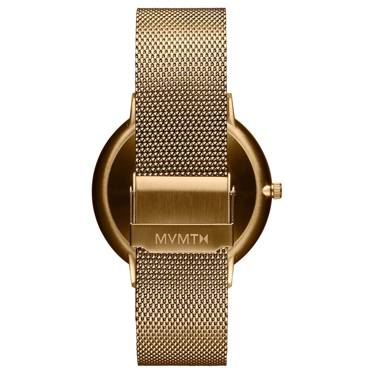 MVMT Legacy Slim Mens Watch with Black Dial and Yellow Ion Plated Stainless Steel Bracelet (quartz movement)