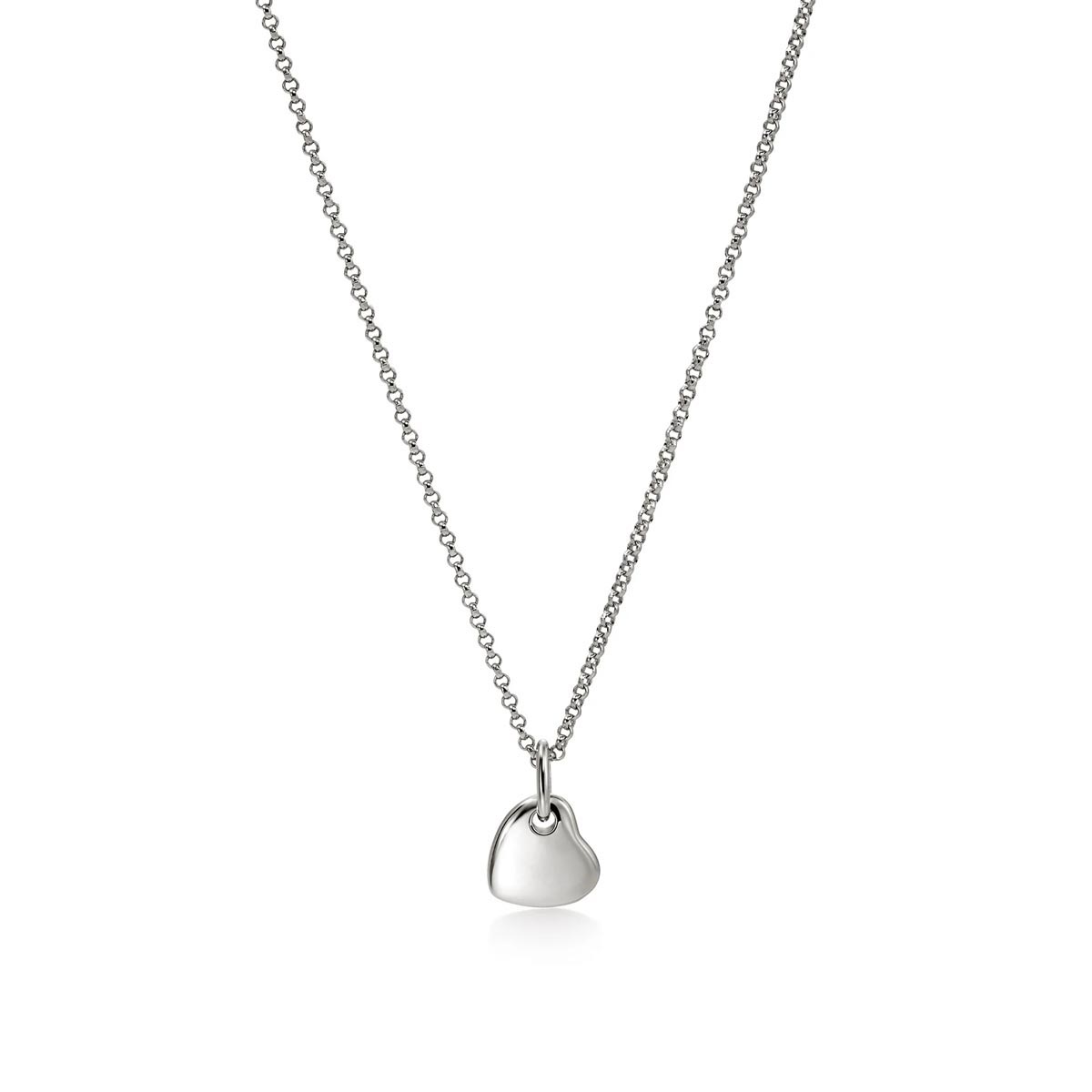 John Hardy Pebble Collection Diamond Heart Necklace in Sterling Silver (1/7ct tw)