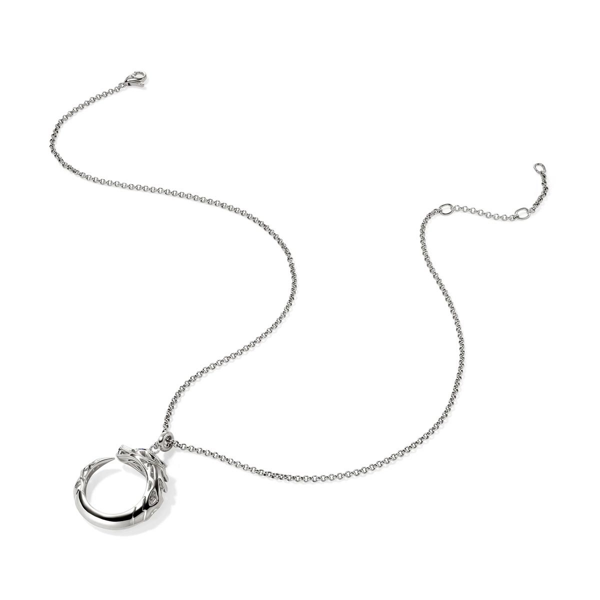 John Hardy Legends Naga Sapphire Necklace in Sterling Silver