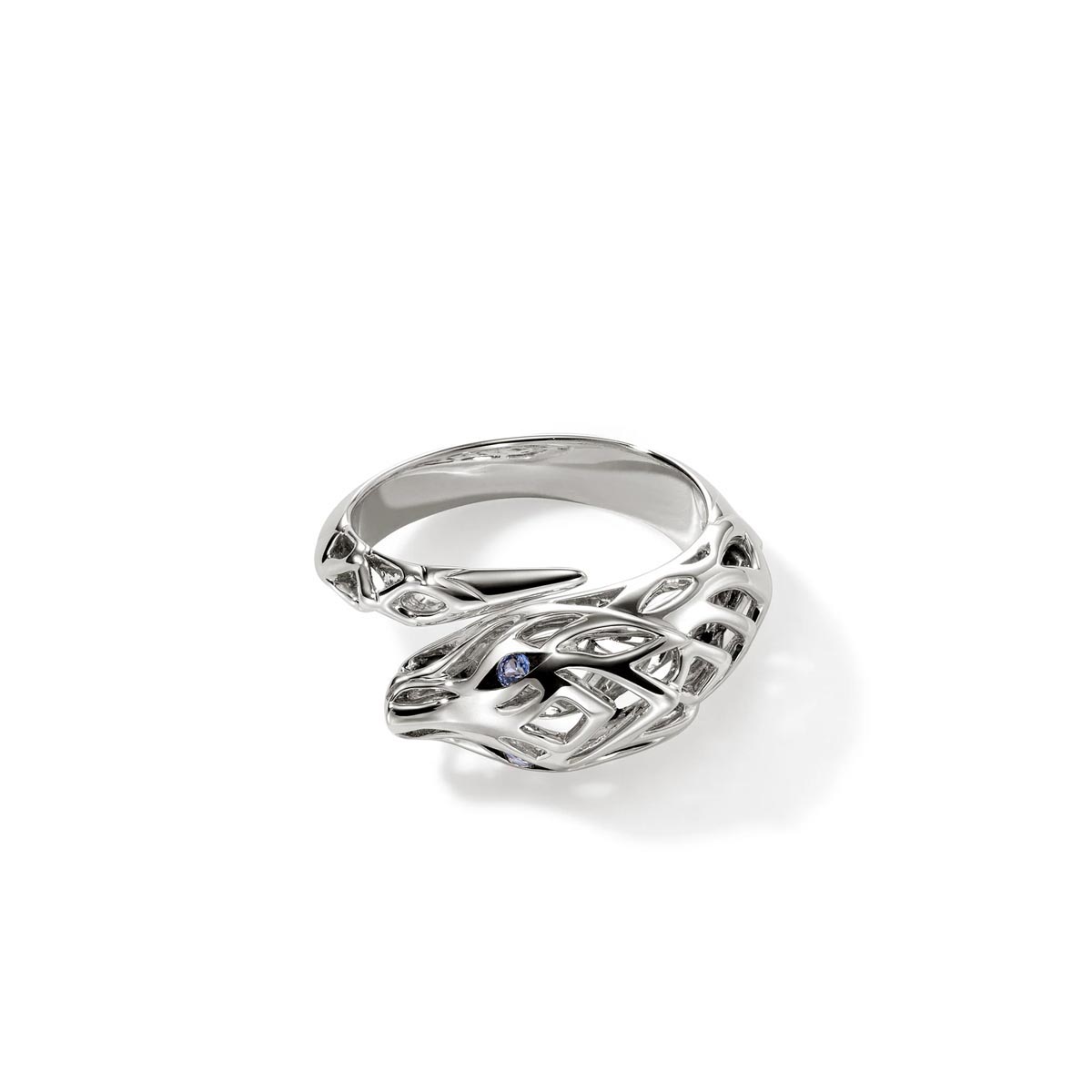 John Hardy Legends Naga Bypass Sapphire Ring in Sterling Silver