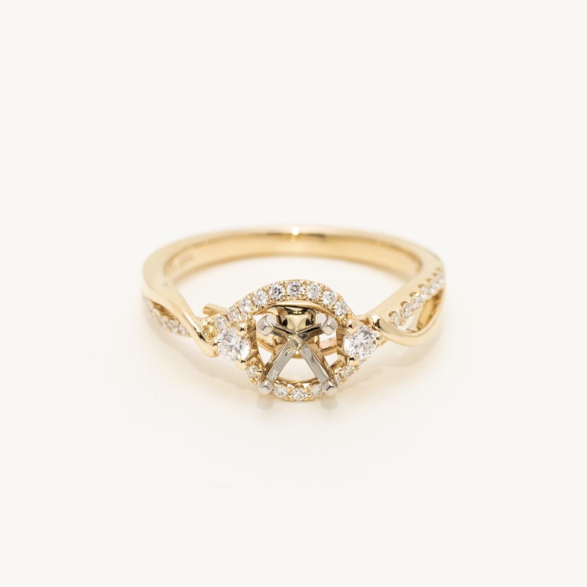 Diamond Engagement Ring Setting in 14kt Yellow Gold (1/4ct tw)