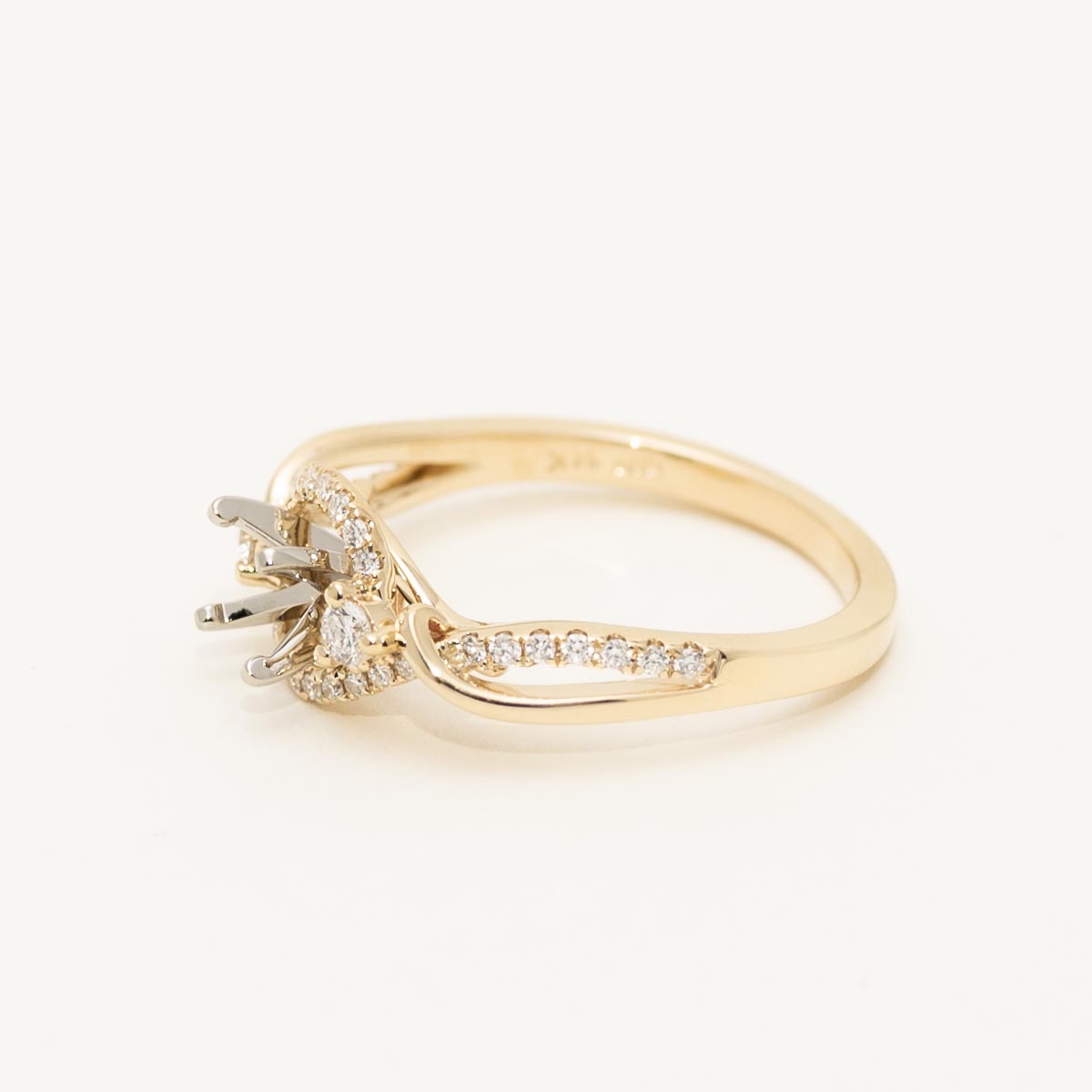 Diamond Engagement Ring Setting in 14kt Yellow Gold (1/4ct tw)